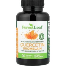 Belirtilmemiş Forest Leaf, Quercetin Bromelain + Stinging Nettle & Vitamin C, 90 Vegetable Capsules