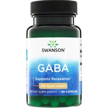 Swanson Nutrition Gaba 250 Mg 60 Kapsül Takviye Edici Gıda Gıda Takviye