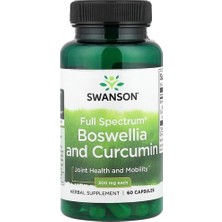 Swanson Vitamins, Full Spectrum® Boswellia And Curcumin, 60 Capsules