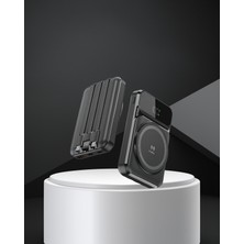 Ecruz 15W Kablosuz Şarjlı 10000 Mah Powerbank Type-C Hızlı Şarj