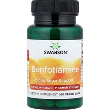 Swanson Vitamins, Benfotiamine, Maximum Strength, 300 Mg, 60 Veg Caps
