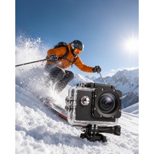 Ecruz Kompakt 1080P Full Hd Aksiyon Kamera