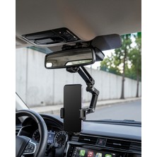 Ecruz Ayarlanabilir Katlanabilir Araç Dikiz Aynası Telefon Tutucu