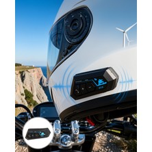 Ecruz Bluetooth Kask Kulaklığı Intercom 5.0 Android ve Ios Uyumlu