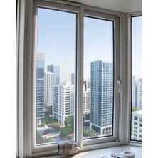 Ecruz Pencere Sineklik Tülü 100X150 cm Çift Taraflı Bantlı