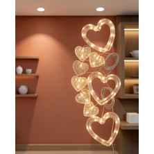 Ecruz Dekoratif Kalp LED Neon Lamba 100 cm