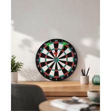 Ecruz 15 Inç Dart Tahtası 4 Adet Metal Uçlu