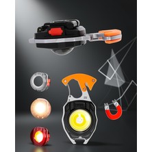 Ecruz USB Şarjlı 7 Modlu Mini Cep Feneri