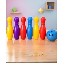 Ecruz 6 Kukalı Renkli Çocuk Bowling Oyunu Seti