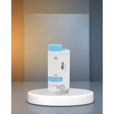 Ecruz Taşınabilir Mikroskop 80X–200X LED Işıklı Darbeye Dayanıklı