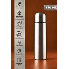 Decopat 750 ml Mama Okul Kahve Çay Paslanmaz Çelik Termos - 12 Saat Sıcak - 24 Saat Soğuk