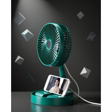 Ecruz Katlanabilir Mini Vantilatör Telefon Tutucu