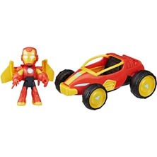 Colezium G1471 Iron Man And His Awoesome Friends Araç ve Figür Oyun Seti  +3 Yaş