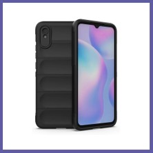 Nida Redmi 9A Uyumlu Kılıf Optimum Silikon - Siyah Nıda