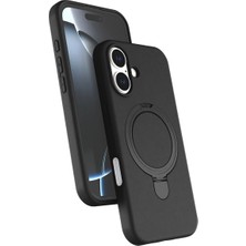 Milas Toptan Iphone 17 Regal Magsafe Standlı Kapak - Siyah