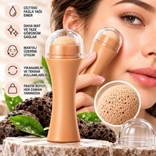 Wanda Nara Cosmetics Yağ Emici Volkanik Taş Yüz Masaj Rulosu, Ciltteki Fazla Yağı Emmeye Yardımcı, Mat Görünüm Sağlayan, Yıkanabilir Cilt Bakım Aparatı