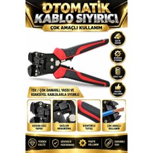 Otomatik Kablo Sıyırma Pensesi 150 mm Elektrikçi Kablo Soyma Aleti Ayarlı Izolasyon Sökme Aparatı