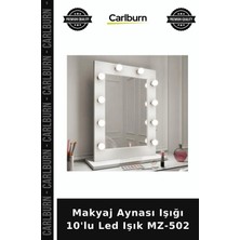 Carlburn Makyaj Aynası Işığı 10'lu LED Işık MZ-502 Kulis Lambası Kapı Arkası Pratik Lamba