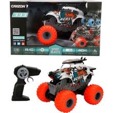 Crazon 1:18 Spirit Beasts USB Şarjlı Uzaktan Kumandalı Off Road Araba - Beyaz