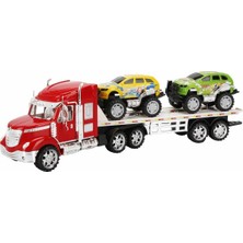 Maxx Wheels Transporter Tır 50 cm - Kırmızı Tır - Jeep