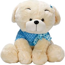 Puffy Friends Oturan Peluş Köpek 55 cm - Mavi