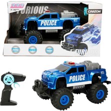 Crazon 1:16 Sesli ve Işıklı Furious USB Şarjlı Uzaktan Kumandalı Off-Road Polis Arabası 36 cm