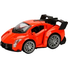 Maxx Wheels Sesli ve Işıklı Model Arabalar 11,5 cm - Turuncu-2