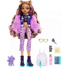 Monster High Ana Karakter Bebekler HPD53 - Sırt Çantalı Clawdeen Wolf HRP65