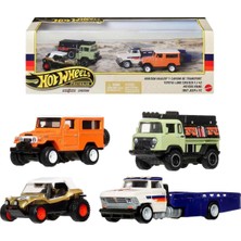 1:64 Hot Wheels Premium Araba Koleksiyon Seti GMH39 - JHW42 Horizon Hauler'li Set