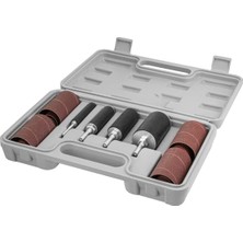 71634 20 Parça Matkap Pres Zımpara Tambur Kiti W/ ¼ ve 1/8 Inç Saplar, Mil Zımpara Kolları, Alet Taşıma Çantası