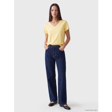 LC Waikiki Lcw Everyday Sarı V Yaka Kadın Tişört