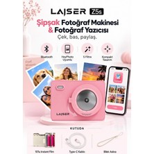 Salmore Z5S Instant Kamera ve Fotoğraf Yazıcısı - Şipşak Fotoğraf Makinesi - Pink