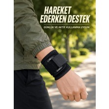 Salmore Ayarlanabilir Bilek Destekliği Cırtlı Bileklik Günlük Kullanım ve Spor Için Bilek Desteği