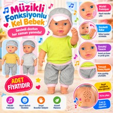 Salmore 0851 Büyük Kel Bebek - Müzikli Adet Fiyatıdır