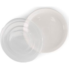 Salmore Kapaklı Bebek Çocuk Tabağı Beyaz 6+ Ay