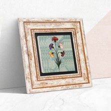 Salmore Ebru Sanatı Taş Duvar Tablosu - Çerçeveli Taş Tablo - Dekoratif Duvar Sanatı - Modern Ev ve Ofis Duvar Dekoru T1-243