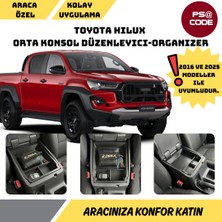 PSA Code Toyota Hilux 2016-2025 ile Uyumlu, Orta Konsol Düzenleyici-Organizer