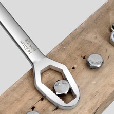 Salmore ® Evrensel Çift Başlı Tork Anahtar 8–22 mm | Çok Amaçlı Universal Anahtar | Altıgen, Yuvarlak, Profil Somun Uyumlu | Bisiklet, Araba, Ev ve Atölye Kullanımı