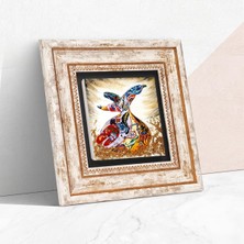 Salmore Semazen Taş Duvar Tablosu - Çerçeveli Taş Tablo - Dekoratif Duvar Sanatı - Modern Ev ve Ofis Duvar Dekoru T1-06