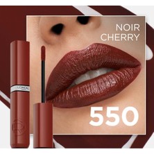 Salmore Infaillible Laque Resistance Likit Parlak Ruj - 550 Noir Cherry