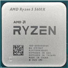 Amd Ryzen 5 5600X 35MB 6çekirdekli VGA Yok Am4 65W Kutusuz+Fansız