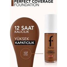 Salmore Perfect Coverage Yoğun Kapatıcı Su Bazlı Fondöten (Sıcak Alt Ton) -137 NUTMEG-8682536070676