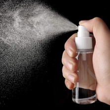 Salmore ® 100 ml Şeffaf Boş Sprey Şişe 12'li Set – Plastik Sprey Şişesi, Kolonya, Parfüm, Kozmetik ve Temizlik Ürünleri Için
