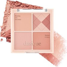 Salmore Karıştırılabilir Renk Tonlarına Sahip 4’lü Allık Paleti Blending Mood Cheek (#04 Beige Knit)