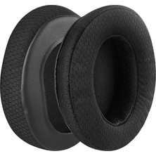 Salmore Kingston Uyumlu Kulaklık Pedi ve Süngeri - Hyperx Cloud 2, Stinger, Flight, Silver, Core Modelleri Için (Siyah - Siyah Kumaş)