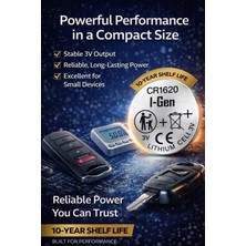 Salmore Batteries CR1620 Lityum Düğme Pil 3V 1620 5'li Paket