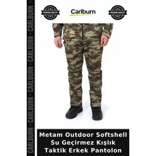 Carlburn Metam Outdoor Softshell Su Geçirmez Kışlık Taktik Erkek Pantolon Yağmur Koruma Avcılık Kıyafeti