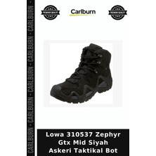 Carlburn Lowa 310537 Zephyr Gtx Mid Siyah Askeri Taktikal Bot Erkek Outdoor Yürüyüş Botu Taktiksel Ayakkabı