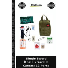 Carlburn Single Sword Ithal Ilk Yardım Çantası 12 Parça Tatil Hazırlığı Yedek Çanta Bireysel Koruma