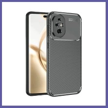 Nida Honor 200 Uyumlu Kılıf Auto Focus Karbon Kapak - Siyah Nıda